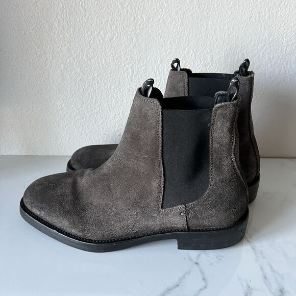 ALLSAINTS Men’s Eli Chelsea Boots Size 8 Grey Suede